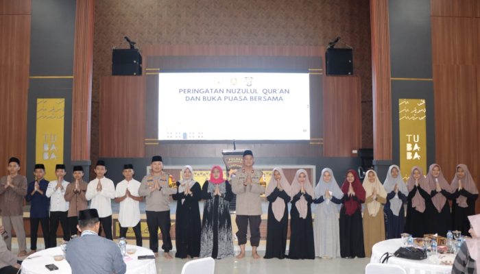 Peringati Nuzulul Qur’an Sekaligus Buka Puasa Bersama dengan Personil Polres Tubaba & Anak Yatim Piatu