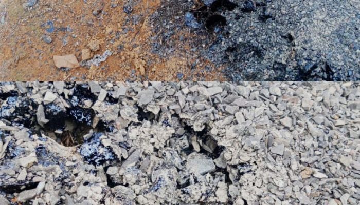 Miris!!! Diduga Asal Jadi Proyek Lapen di Tiyuh Mulya Jaya Tak Bertuan