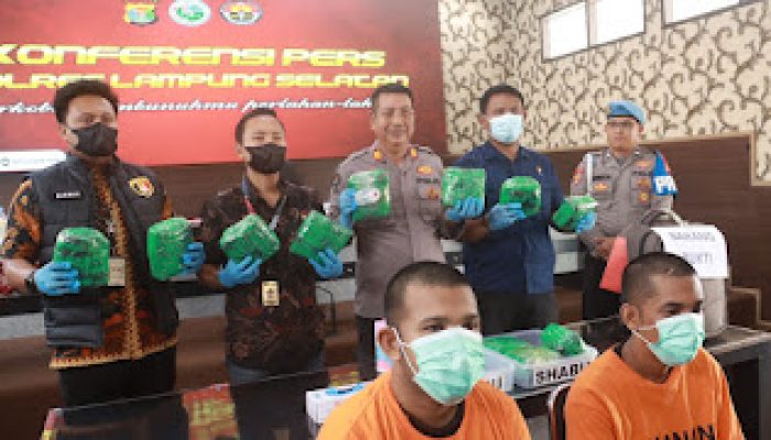 Satresnarkoba Polres Tubaba Ungkap Penyelundupan Sabu 11,8 Kilogram